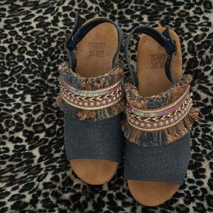 Muk Luks denim sandals